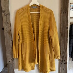 MARLED Mustard Yellow Cardigan Sweater in size 1X GUC